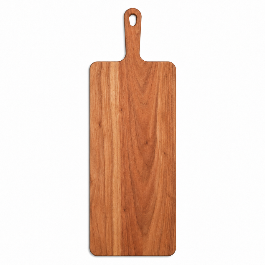 24 × 9 Cherry / No Groove / Paddle Handle - top view