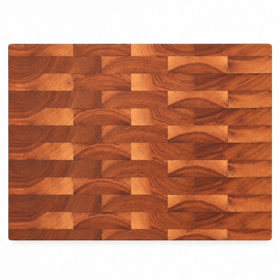 24 × 18 Cherry / Bottom Juice Groove / No Handles - top view