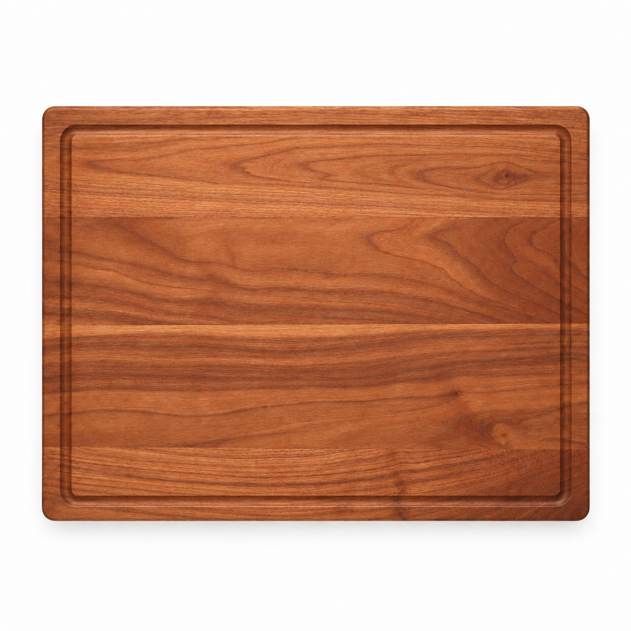 24 × 18 Cherry / Top Juice Groove / No Handles - top view