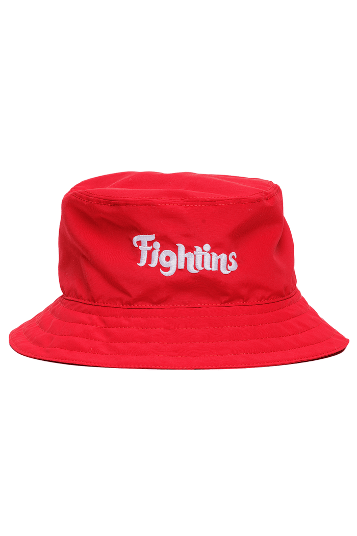 Philly Baseball Supplex Bucket Hat: red bucket hat with Fightins lettering.