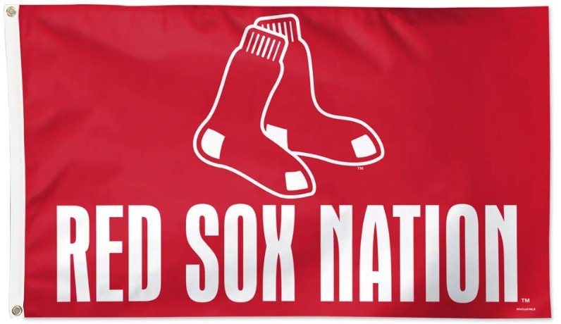 Boston Red Sox 3x5 slogan flag made in USA