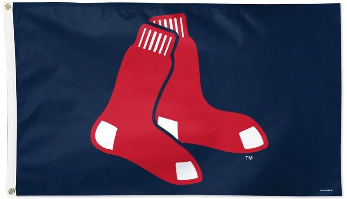 Boston Red Sox 3x5 MLB flag with deluxe blue background