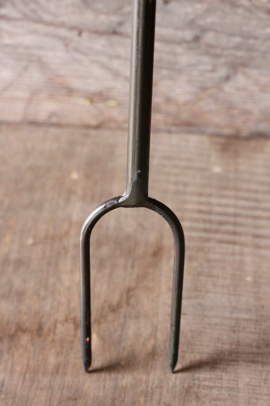 Working prong of a hand-forged campfire roaster