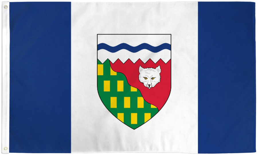 Nunavut 3x5 territorial flag made in USA from 200-denier nylon