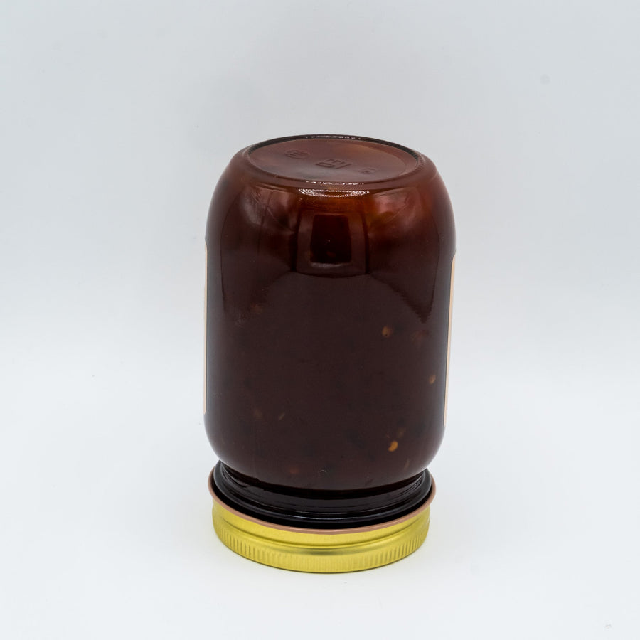 Candied Jalapeño BBQ Sauce package contents and rear view