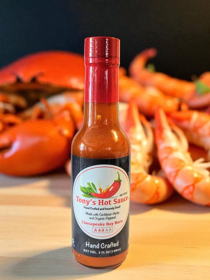 Tony's Handcrafted Hot Sauce- Chesapeake Bay Burn 5oz Bottle