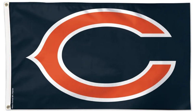Chicago Bears outdoor NFL flag with team graphics, made in USA