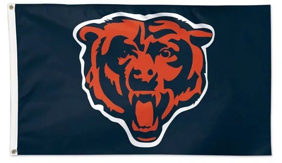 Chicago Bears 3' x 5' NFL team flag made in USA
