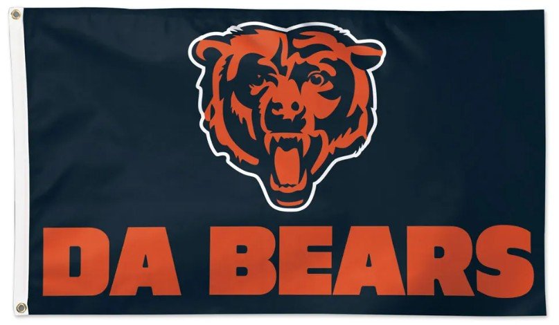 Chicago Bears American-made 3' x 5' football flag