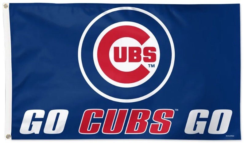 Chicago Cubs 3x5 slogan flag made in USA