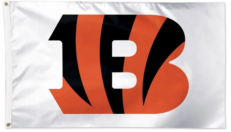 Cincinnati Bengals 3x5 white flag with team logo
