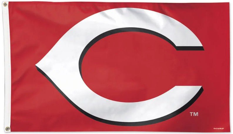 Cincinnati Reds 3x5 MLB flag with deluxe red background