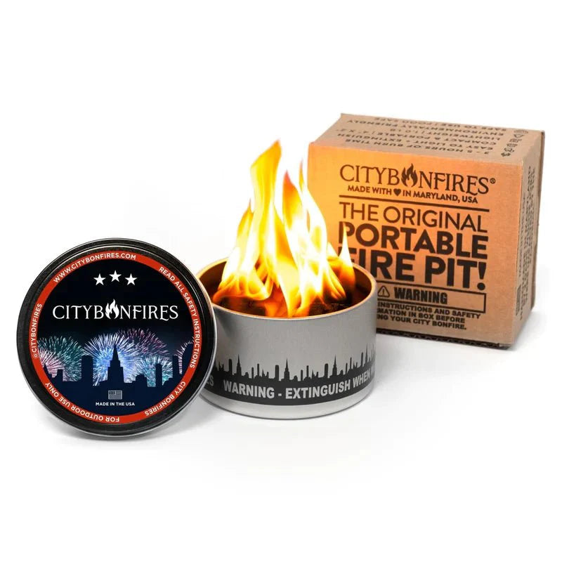 City Bonfire Portable Outdoor Fire Pit – 5-Pack