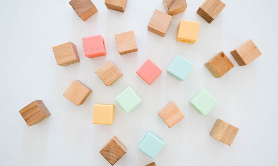 Wood & Silicone Building Blocks: 24-Piece Set