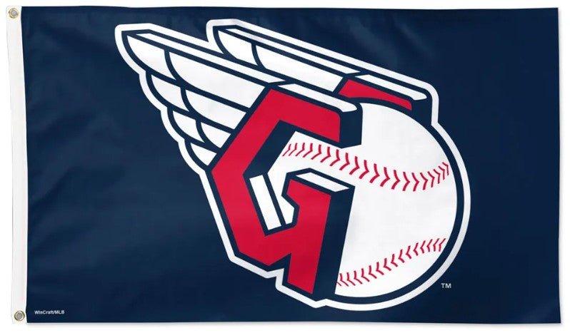 Cleveland Guardians 3x5 MLB flag with deluxe blue background