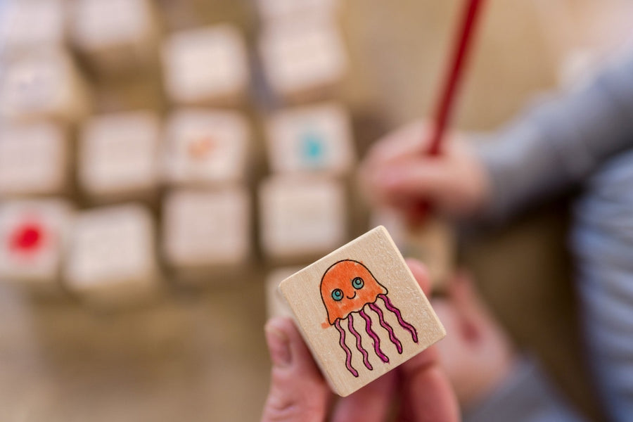Maple Alphabet Blocks: 30-Piece Unfinished ABC Set