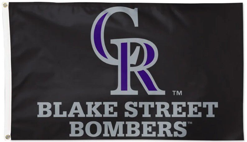 Colorado Rockies 3x5 slogan flag made in USA