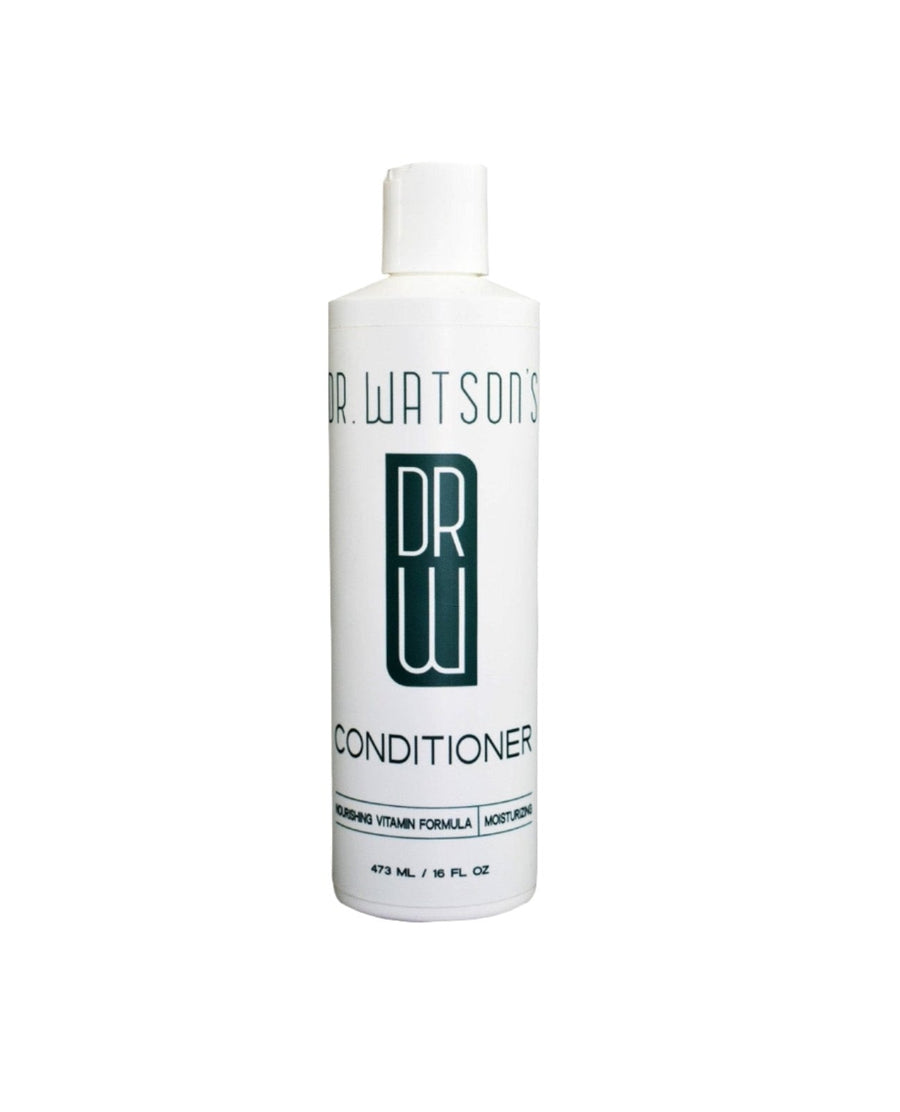 Dr. Watson's original conditioner bottle with white cap