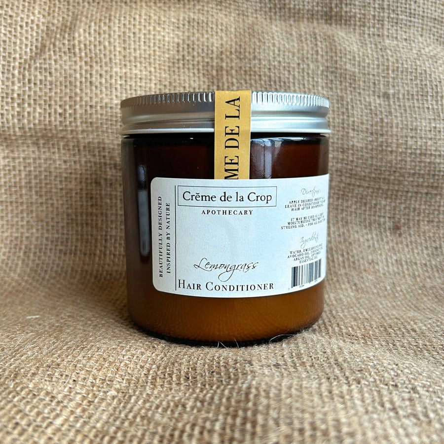 Lemongrass Hair Conditioner with Avocado & Argan Oils in its labeled container