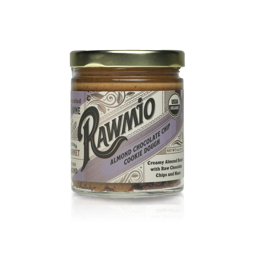 Product package photograph for Almond Chocolate Chip Cookie Dough Spread