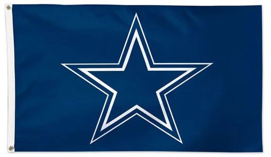 Dallas Cowboys 3x5 flag with deluxe blue background