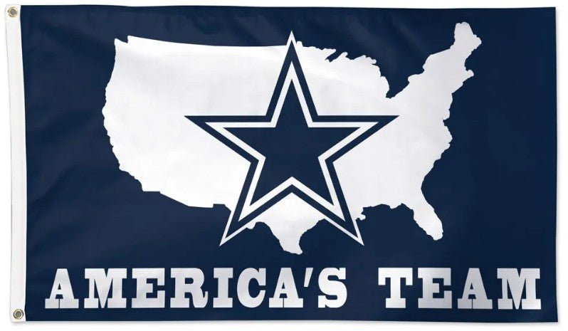 Dallas Cowboys 3x5 slogan flag made in USA