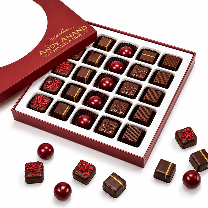 Vegan Dark Chocolate Truffles Praline Collection, 25 pc — product image