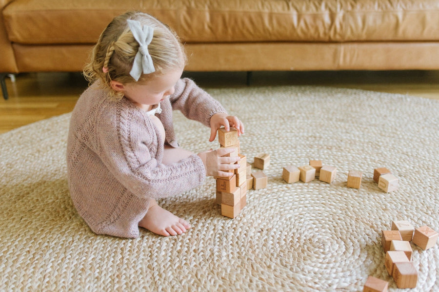 Wooden Alphabet & Number Blocks: 36-Piece Maple Set