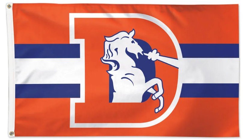 Denver Broncos American-made 3x5 NFL team flag product image