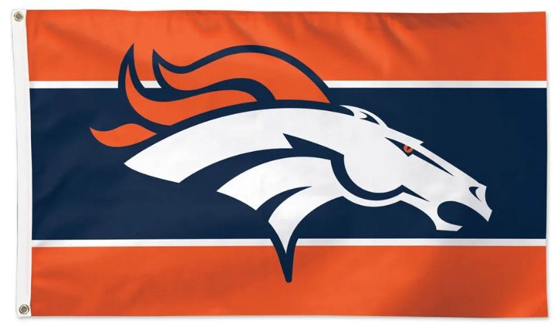 Denver Broncos 3x5 slogan flag made in USA