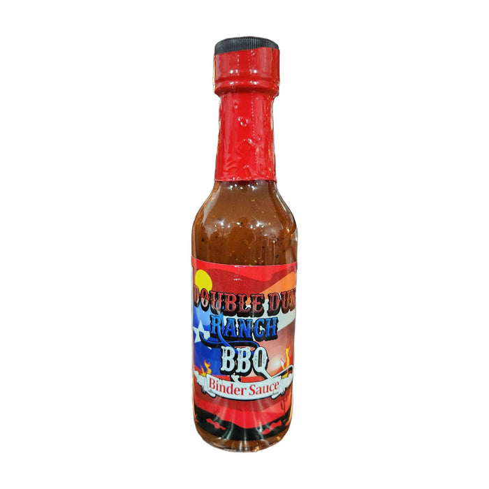 Double Dun Ranch BBQ front BBQ Binder Sauce bottle.