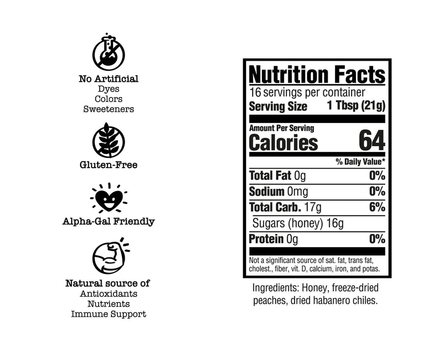Peach Habanero Hot Honey Drizzler – product image 2