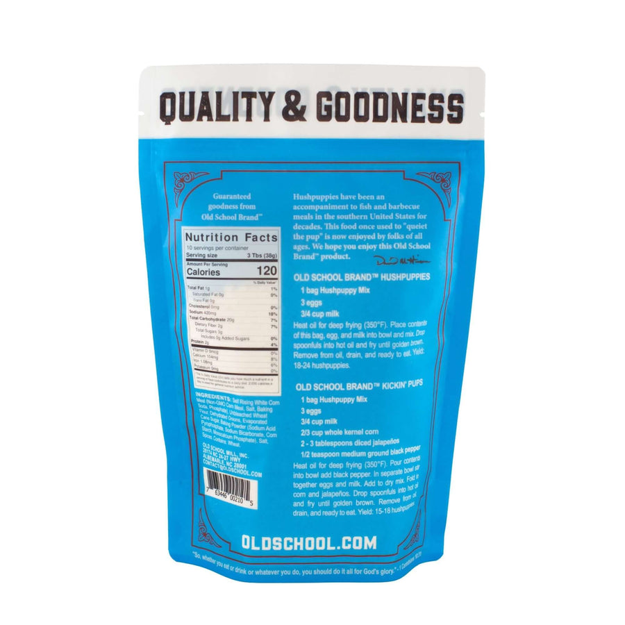 Hushpuppy Mix — ingredients or nutrition information