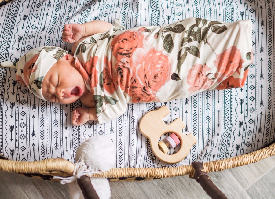 Elephant Wooden Baby Rattle: Maple Wood