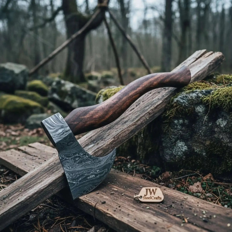 Norse Skeggøx — Compact Bearded Camp Axe (10th–11th century working pattern)