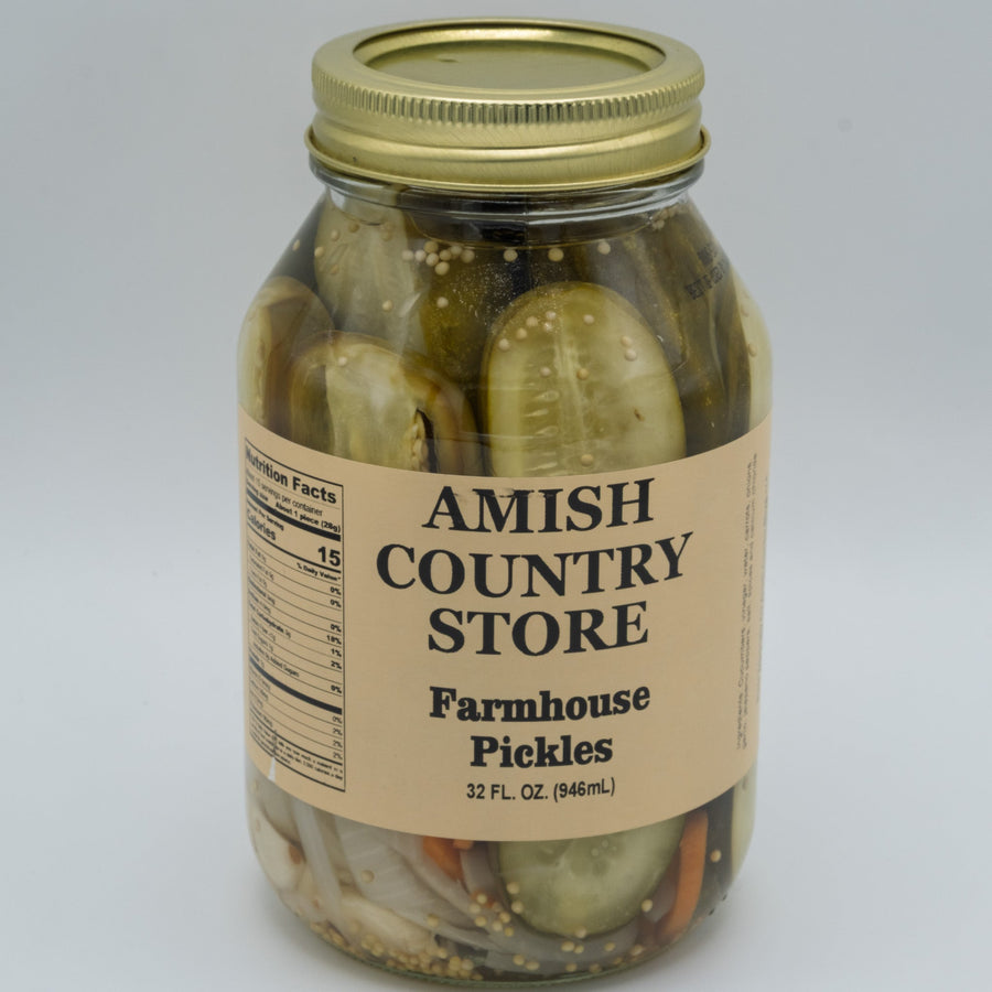 Mild Farmhouse Pickles front package label