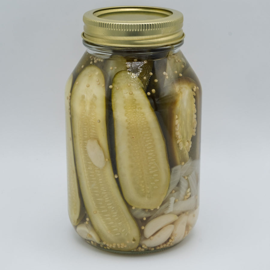 Mild Farmhouse Pickles package contents and rear view