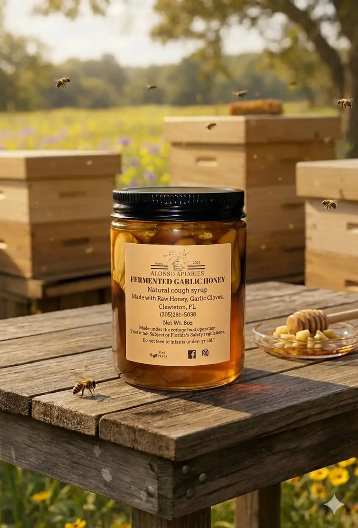 Fermented Garlic Honey – Raw Honey & Garlic – product image