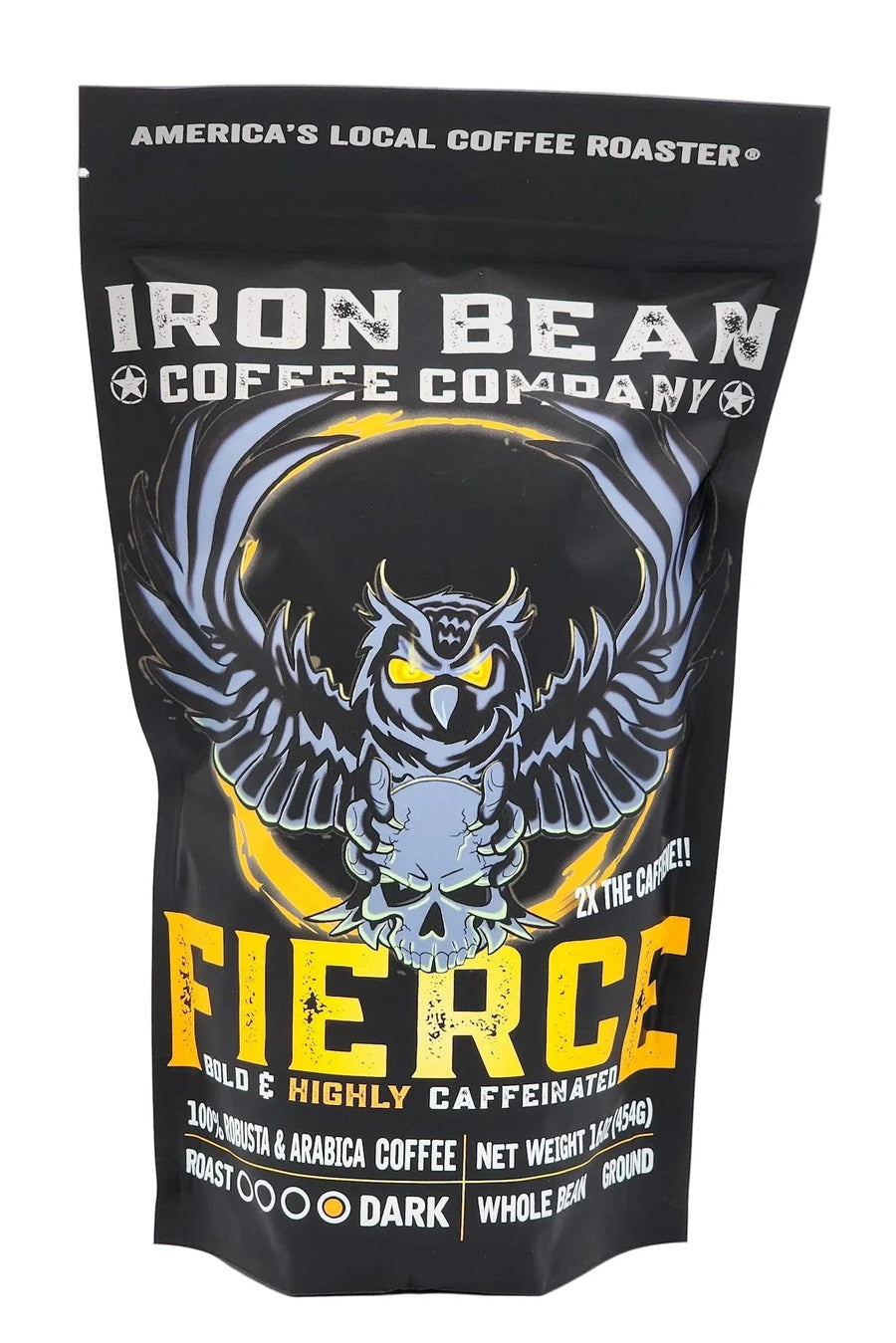 Fierce Highly Caffeinated Dark Roast Coffee – coffee product photo 1