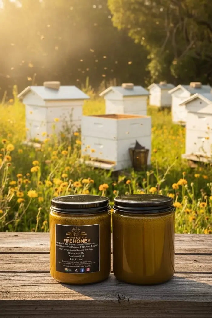Fire Honey – Raw Honey with Cinnamon, Ginger & Cayenne – product image