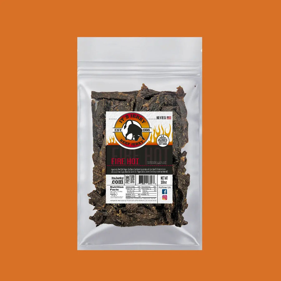 Fire Hot Beef Jerky – 10 oz – product image 1