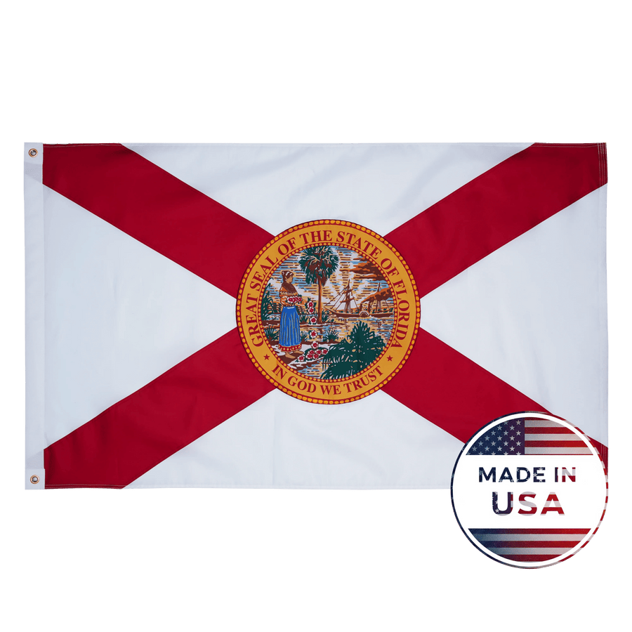 Florida 3x5 state flag made in USA with embroidered details