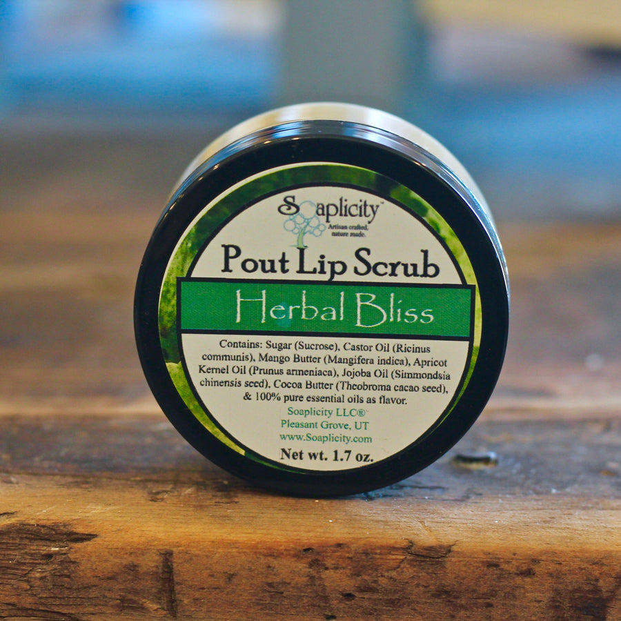 Herbal Bliss Pout Lip Scrub – product photo