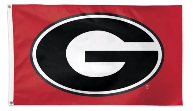 Georgia Bulldogs 3x5 sewn appliqué NCAA flag made in USA