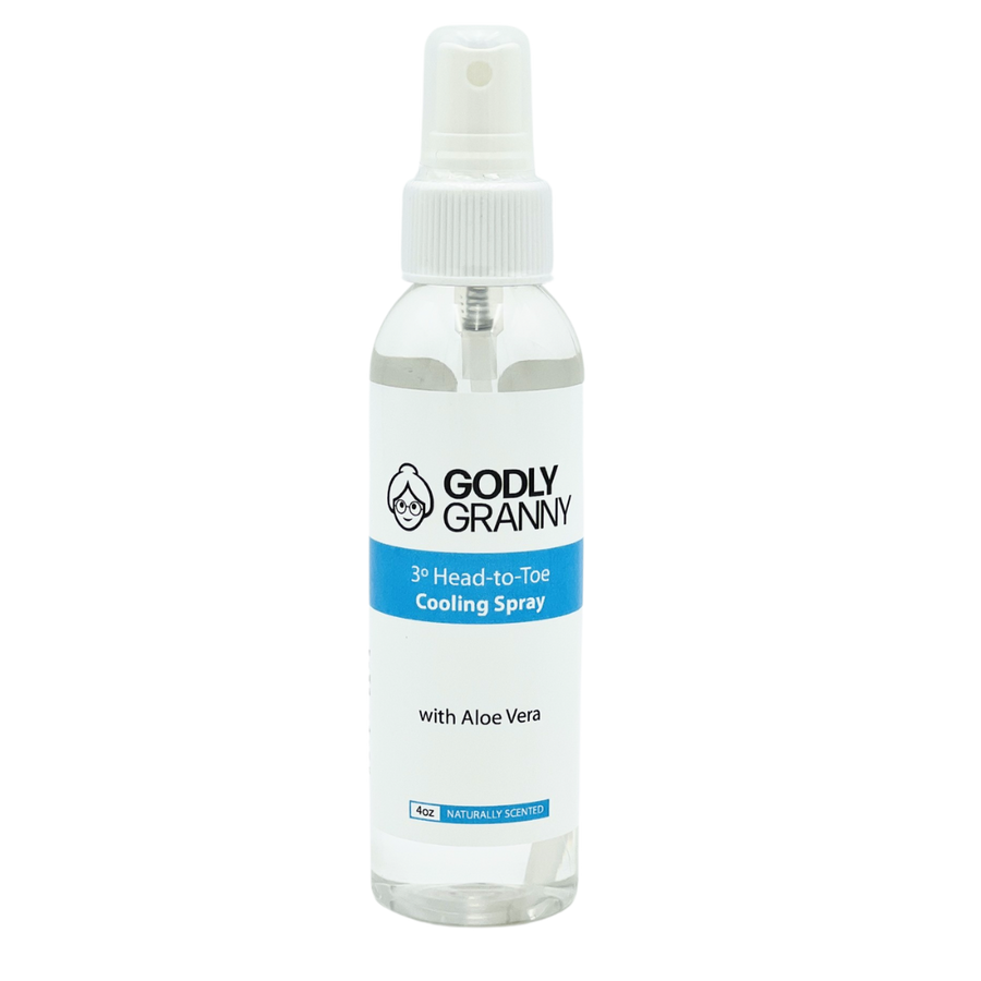 3° Aloe Vera Cooling Body Spray – 4oz packaging