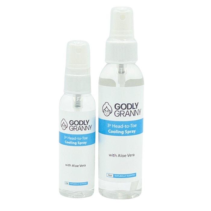 Assorted 3° Aloe Vera Cooling Body Spray packages shown together