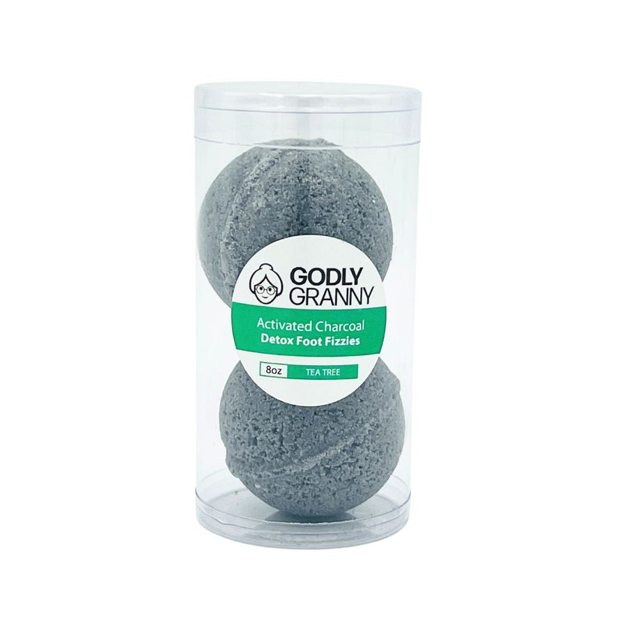 Activated Charcoal Foot Fizzies – Tea Tree packaging