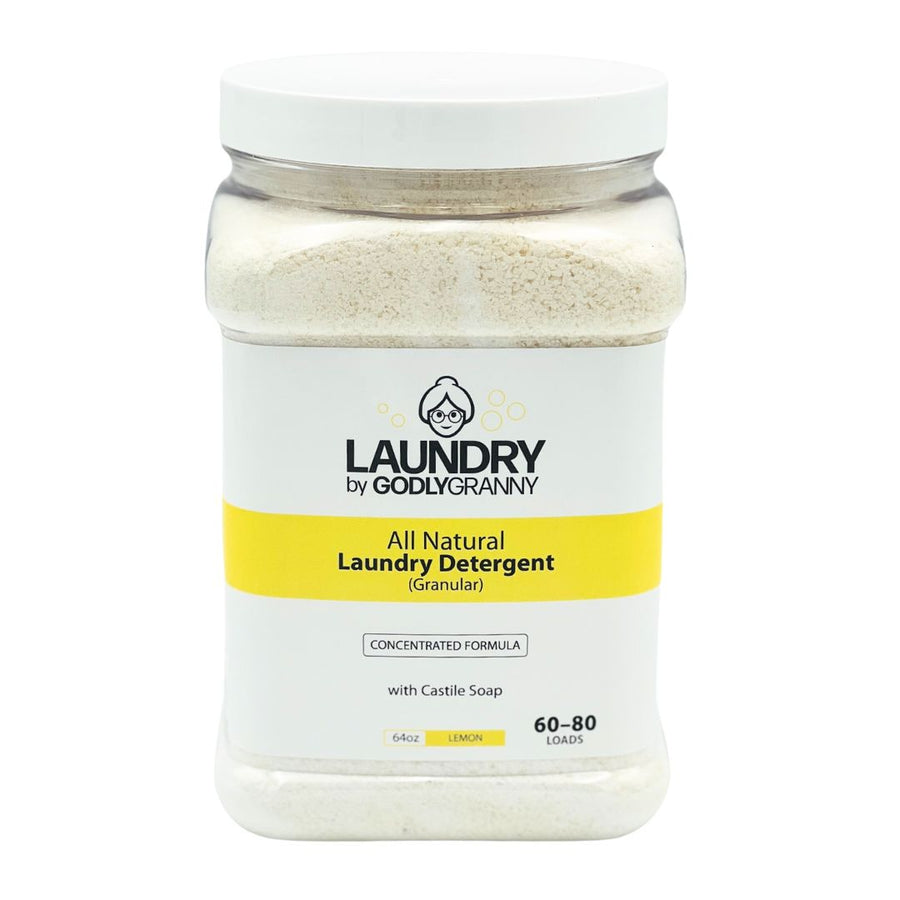 Granular Castile Laundry Detergent – Lemon packaging