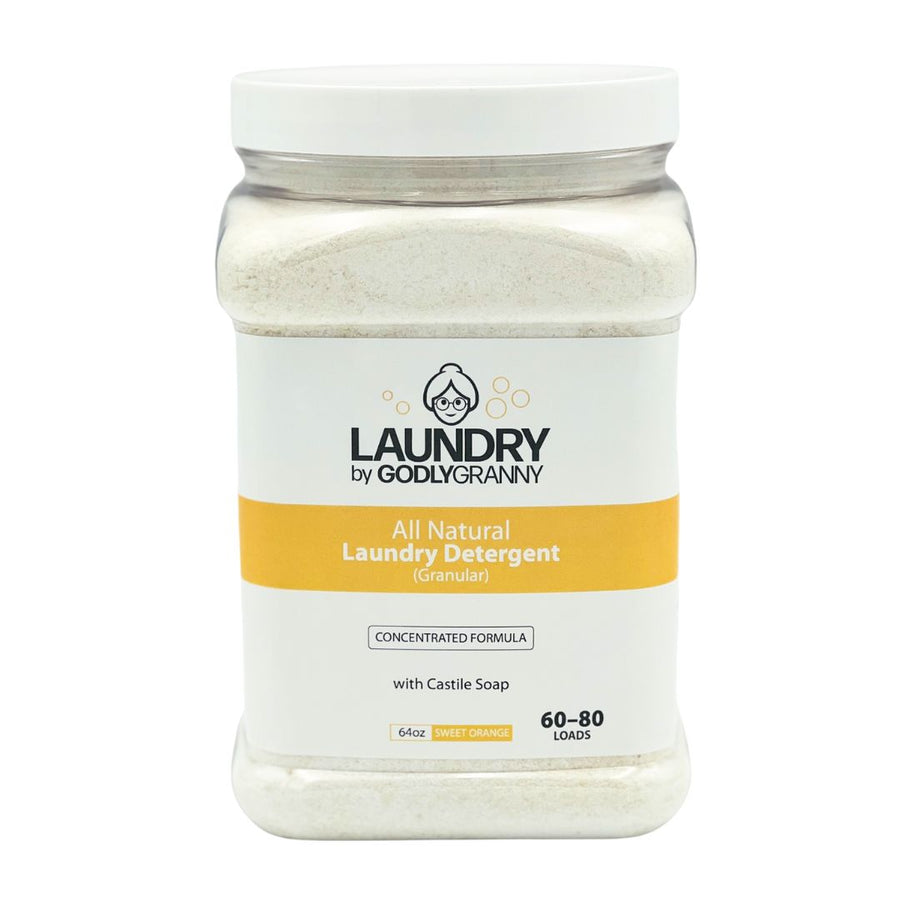 Granular Castile Laundry Detergent – Sweet Orange packaging