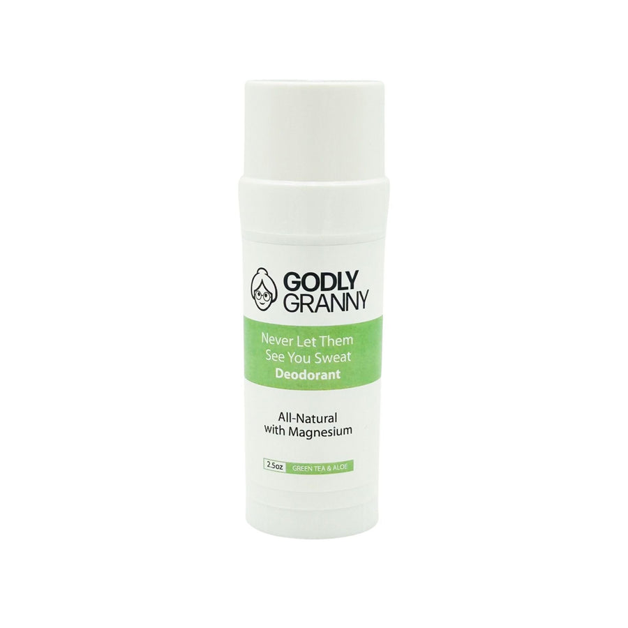 Magnesium Deodorant – Green Tea & Aloe packaging